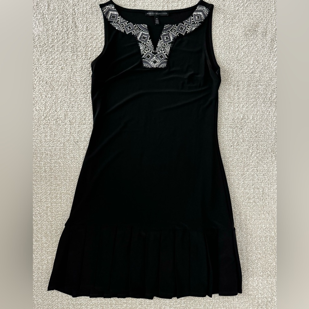 White House Black Market - Size XS Black Sleeveless Dress